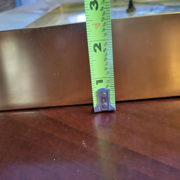 Gold New Haven Quartz Wall Clock 14x14 Inches Square Battery Operated Modern Des - Picture 10 of 10